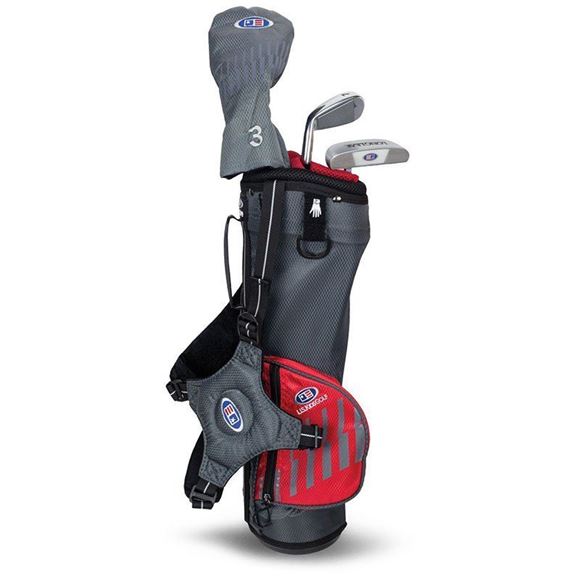 Picture of US Kids Junior UL39-s 3 Club Carry Set, Grey/Red Bag