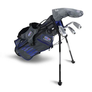 Picture of US Kids Junior UL45-s 4 Club Stand Set, Grey/Blue Bag