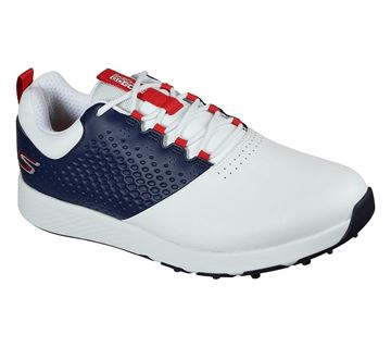 Picture of Skechers Mens Go Golf Elite V.4 Golf Shoes - White/Navy/Red 54552