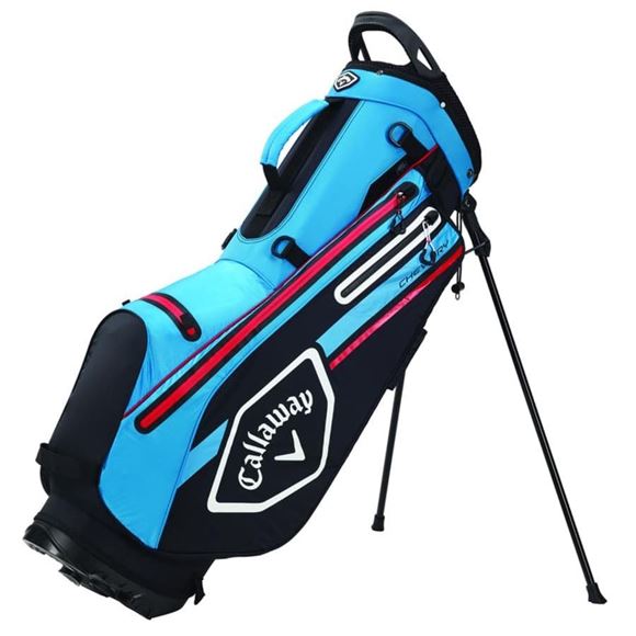 Picture of Callaway Chev Dry Waterproof Stand Bag - Black/Cyan/Red