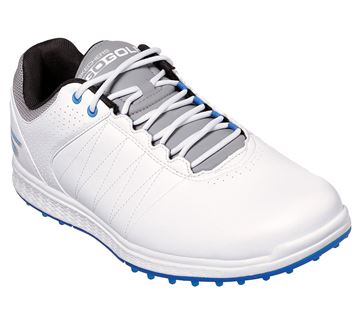 Picture of Skechers Mens Pivot Golf Shoes - White/Grey/Blue