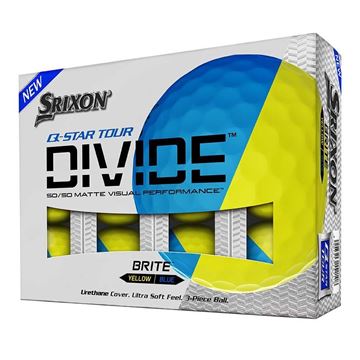 Picture of Srixon Q Star Divide Golf Balls - Blue/Yellow