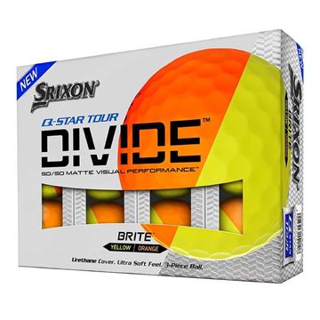 Picture of Srixon Q Star Divide Golf Balls - Orange/Yellow