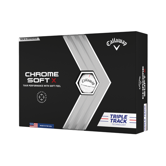 Picture of Callaway Chrome Soft X Triple Track Golf Balls 2022 White (2 for £75)