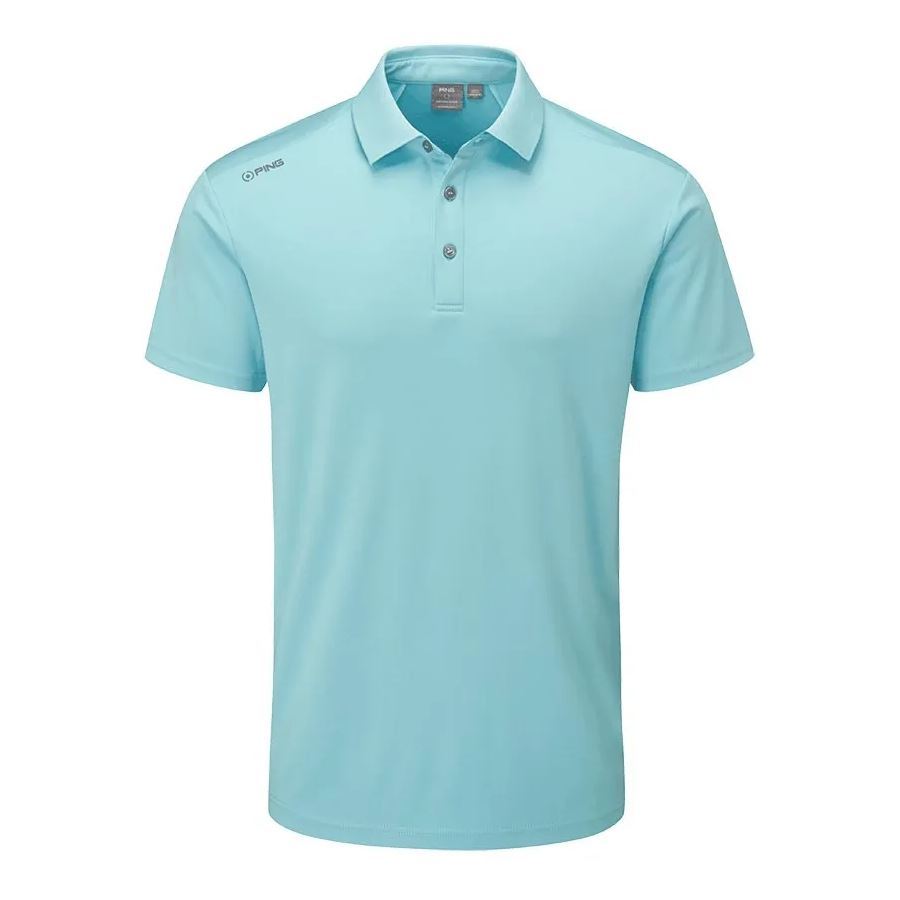 Ping Mens Lindum Polo Shirt Sky Blue