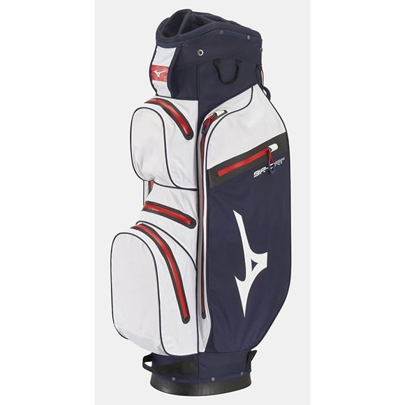 Picture of Mizuno BR-DRI Cart Bag - Navy/White/Red