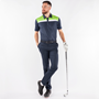 Picture of Galvin Green Mens Mapping Polo Shirt - Navy/Lime/White
