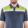 Picture of Galvin Green Mens Mapping Polo Shirt - Navy/Lime/White