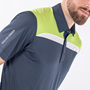 Picture of Galvin Green Mens Mapping Polo Shirt - Navy/Lime/White