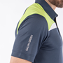 Picture of Galvin Green Mens Mapping Polo Shirt - Navy/Lime/White