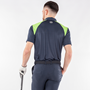 Picture of Galvin Green Mens Mapping Polo Shirt - Navy/Lime/White