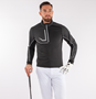 Picture of Galvin Green Mens Daxton Insula Pullover - Black/Granite Grey/White