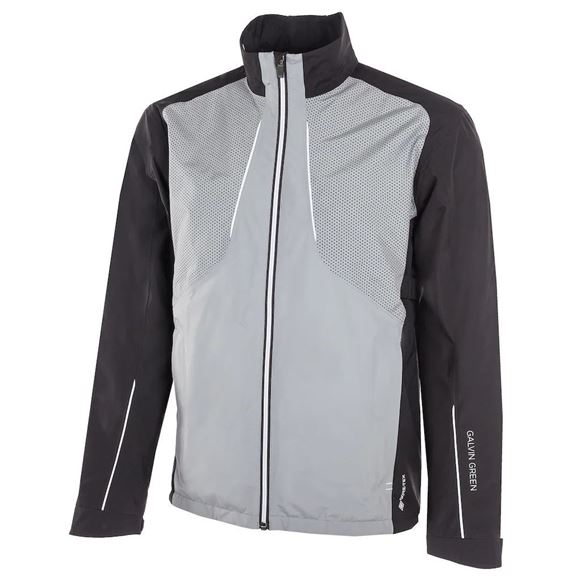 Galvin Green Abe Waterproof Jacket Black/Sharkskin/White