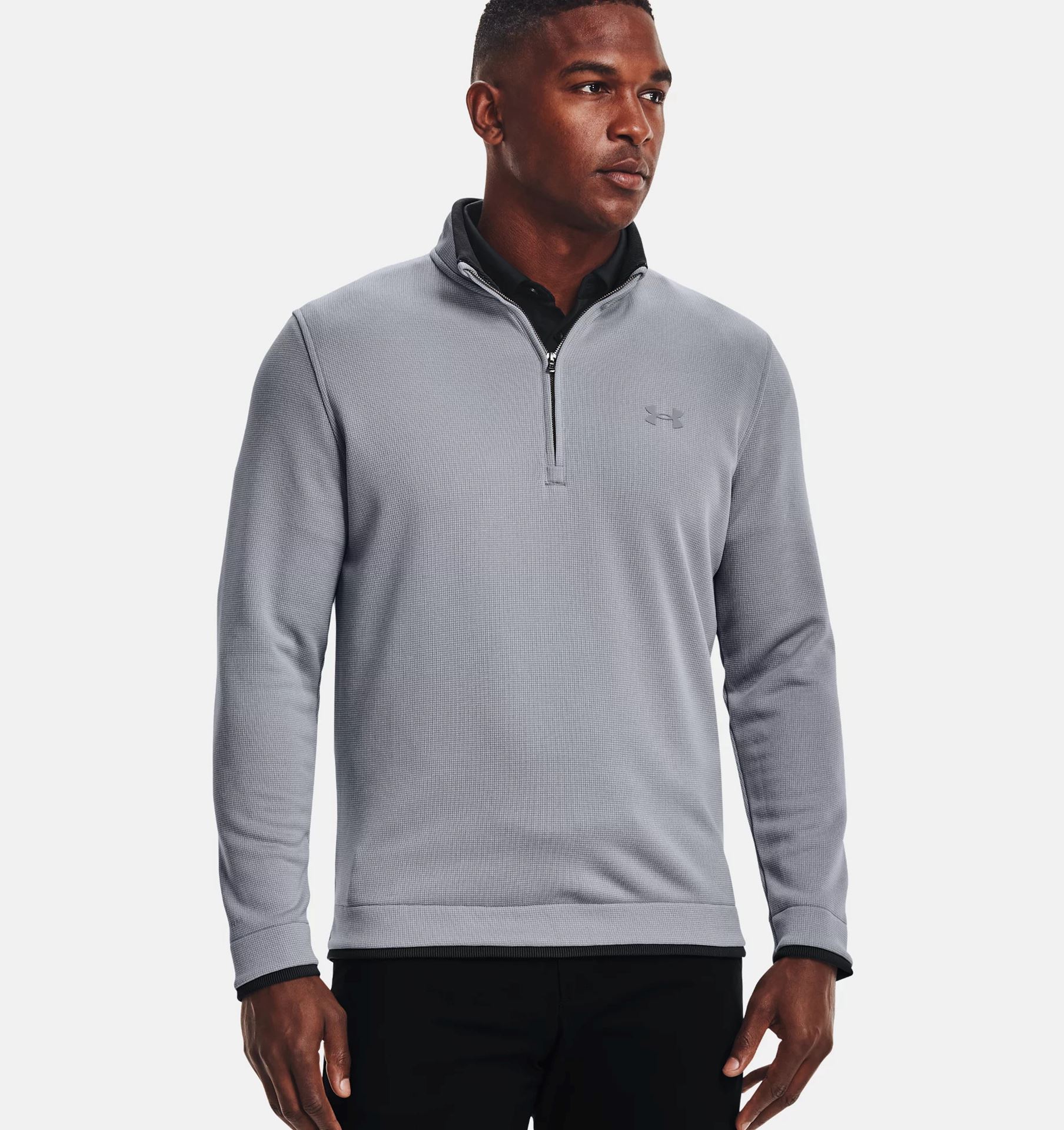 Under Armour Men's UA Storm SweaterFleece 1/2 Zip Steel/White