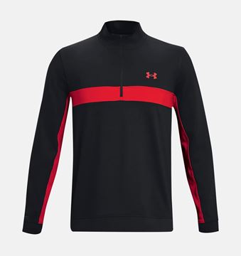 Picture of Under Armour Men's UA Storm Midlayer 1/2 Zip - Black/Radio Red