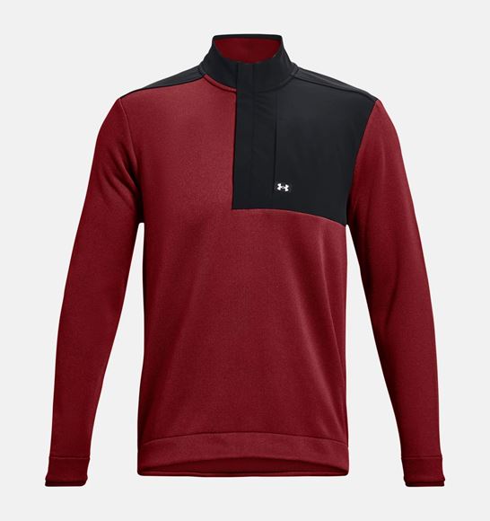 Picture of Under Armour Men's UA Storm SweaterFleece 1/2 Zip - Stadium Red/White