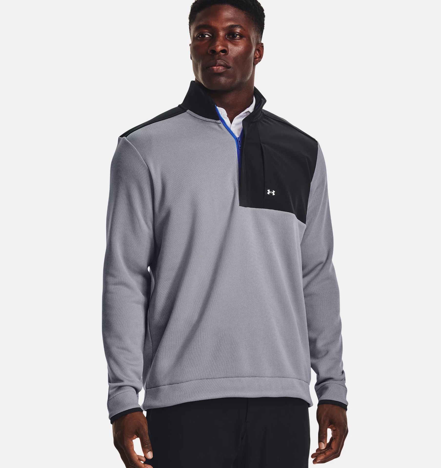 Under Armour Men's UA Storm SweaterFleece 1/2 Zip Steel/White