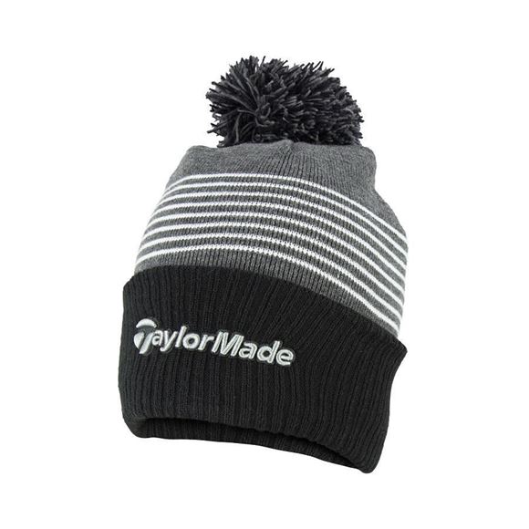 Picture of TaylorMade Bobble Beanie - Black/Gray/White