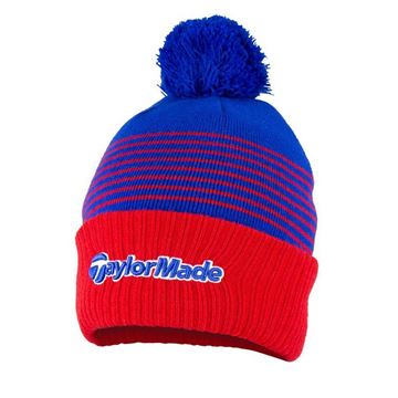 Picture of TaylorMade Bobble Beanie - Red/Royal