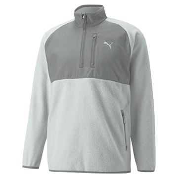 Picture of Puma Sherpa Golf 1/4 Zip Pullover - High Rise/Quiet Shade