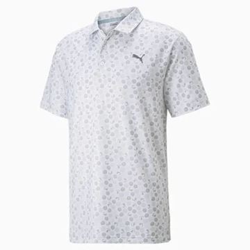 Picture of Puma Mattr Beach Trip Polo -  Bright White/Quiet Shade