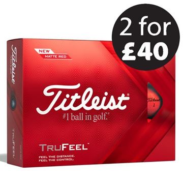 Picture of Titleist Tru Feel Golf Balls 2022 - 1 Dozen - Red (2 for £40)