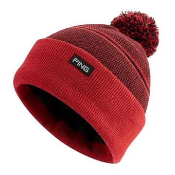 Picture of Ping Hewitt Bobble Hat - Black/Red