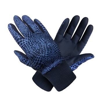Picture of Surprize Shop Ladies Golf Polar Stretch Winter Gloves Pair - Navy Snake