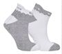 Picture of Surprize Shop Ladies Golf Socks 2 Pairs - Grey & White