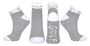 Picture of Surprize Shop Ladies Golf Socks 2 Pairs - Grey & White