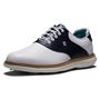 Picture of FootJoy Mens FJ Traditions Golf Shoes - 57899 - White/Navy SALE