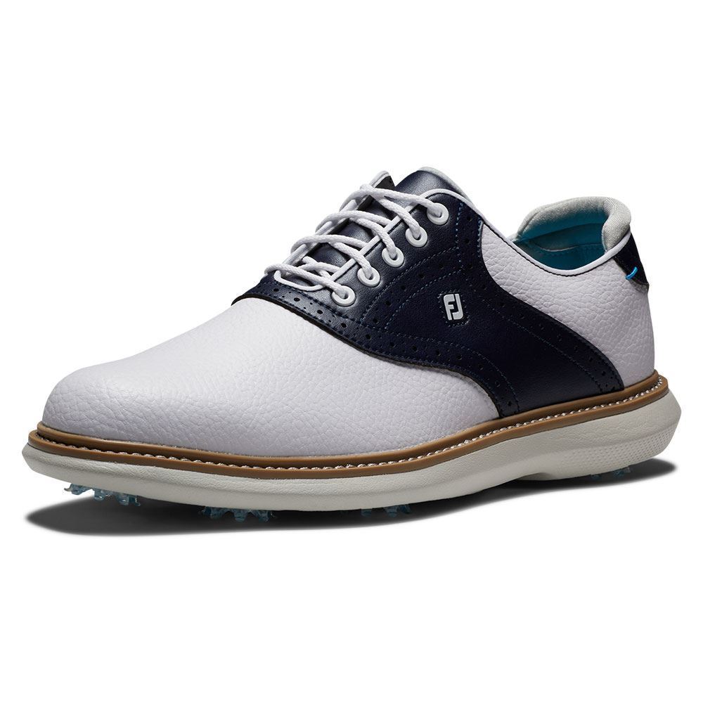 Footjoy Mens FJ Traditions Golf Shoes - 57899 - White/Navy