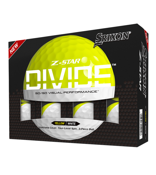 Picture of Srixon Z Star Divide 2023 Golf Balls - White/Yellow (2 for £70)