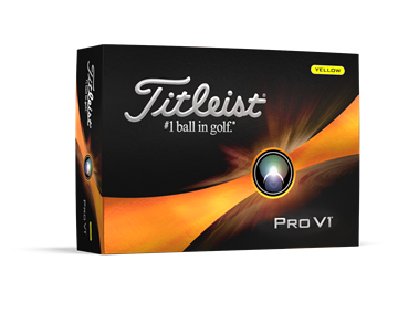 Picture of Titleist Pro V1 Golf Balls 2023 Model - Yellow (2 for £82)