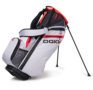 Picture of Ogio Golf All Elements Stand Golf Bag - Grey Flo Red 2023