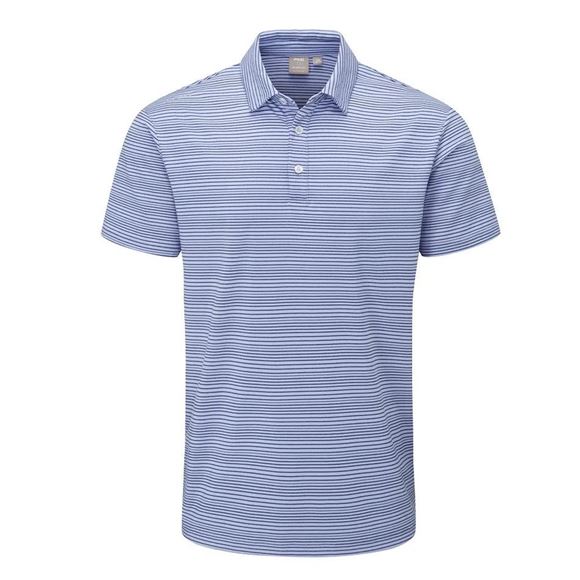 Picture of Ping Mens Alexander Polo Shirt - Grapemist/Oxford Blue