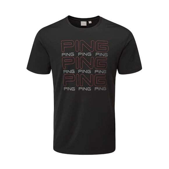 Picture of Ping Mens Logo Tee Shirt - Black