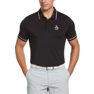 Picture of Original Penguin Pete Tipped Men's Golf Polo Shirt - Caviar