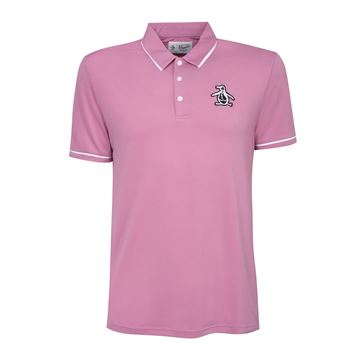 Picture of Original Penguin Pete Tipped Men's Golf Polo Shirt - Rose Bouquet