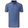 Picture of FootJoy Mens Tossed Tulips Lisle Polo Shirt - 80021