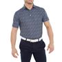 Picture of FootJoy Mens Tossed Tulips Lisle Polo Shirt - 80020