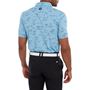 Picture of FootJoy Mens Tropic Golf Print Lisle Polo Shirt - 80092