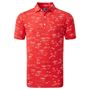 Picture of Footjoy Mens Tropic Golf Print Lisle Polo Shirt - 80093