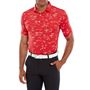 Picture of FootJoy Mens Tropic Golf Print Lisle Polo Shirt - 80093