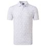 Picture of FootJoy Mens Glass Print Lisle Polo Shirt - 80039