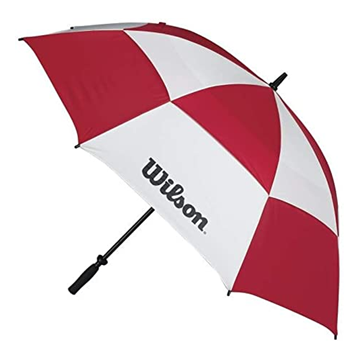 Picture of Wilson Golf 62" Double Canopy Umbrella - Red/White