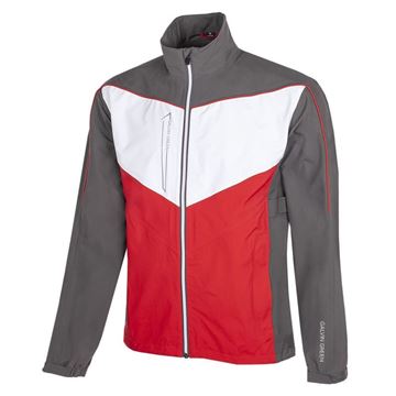 Picture of Galvin Green Mens Armstrong Gore-Tex Waterproof Jacket - Forged Iron/Red/White