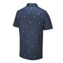 Picture of Ping Mens Two Tone Polo Shirt - Navy/Poppy Multi