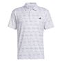 Picture of adidas Mens Stripe Zip Polo Shirt - IC1346