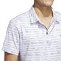 Picture of adidas Mens Stripe Zip Polo Shirt - IC1346